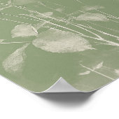 Blume Pot grüne Wildblume Cyanotyp 1 Poster (Ecke)