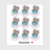 Blume Pot Happy Mail Custom Cut Vinyl Sticker (Blatt)