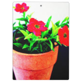 Blume Pot Klemmbrett (Rückseite)