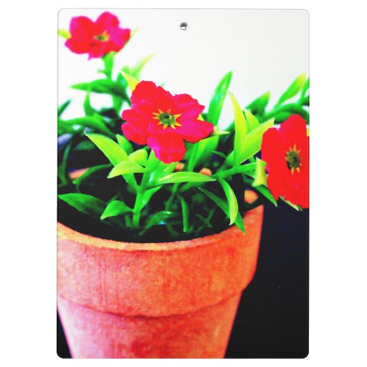 Blume Pot Klemmbrett (Rückseite)