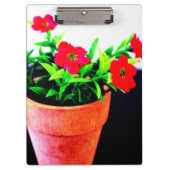 Blume Pot Klemmbrett (Vorderseite)