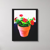Blume Pot Leinwanddruck (Vorderseite)