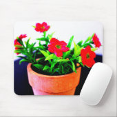 Blume Pot Mousepad (Mit Mouse)