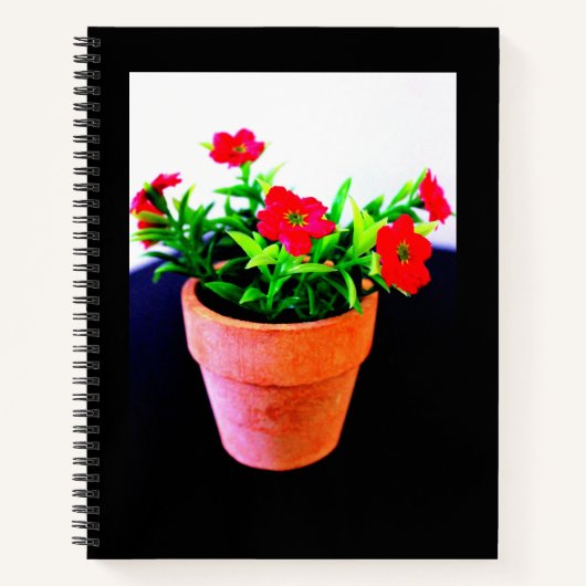 Blume Pot Notizblock (Vorderseite)
