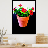 Blume Pot Poster (Küche)