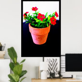 Blume Pot Poster (Heimbüro)