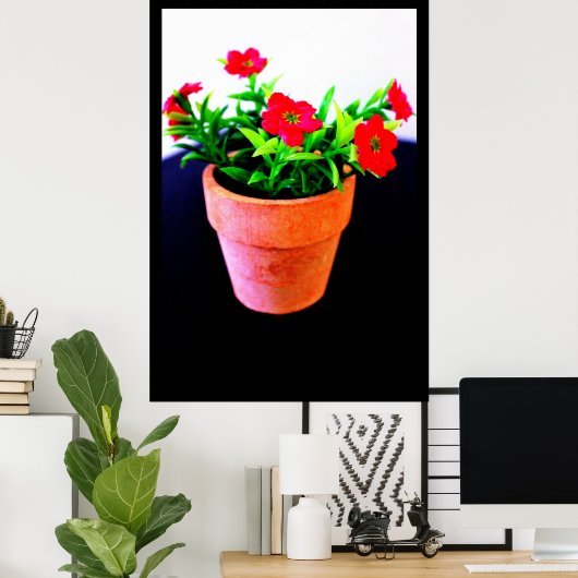 Blume Pot Poster (Heimbüro)