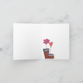 Blume Pots Denken Sie an Sie Notecard Karte (Innenseite)