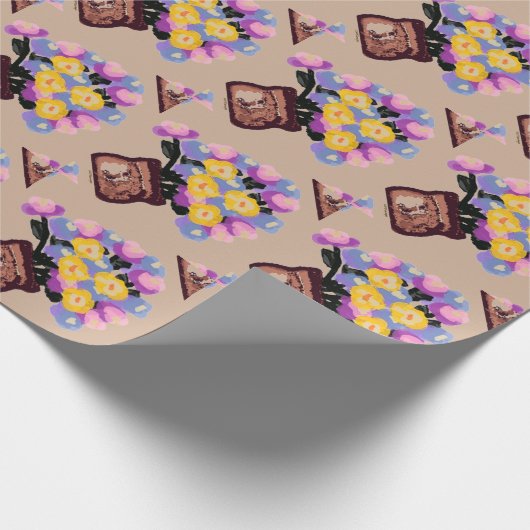 Blume Pots Geschenkpapier (Ecke)