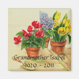 Blume-Pots, Großmutter Isabel1920 - 2011 Magnet