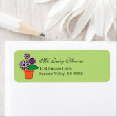 Blume Pots Lila Daisies Personalisiert (Insitu)