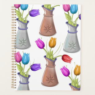 Blume-Pots-Muster Planer