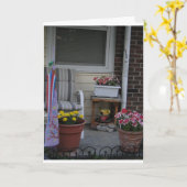 Blume Pots, Porches & Fireflies Karte (Gelbe Blume)