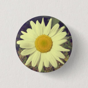 Blume Power 3 cm Runder Abzeichen Button