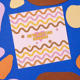 Blume Power 60er 70er Jahre Wir bekommen Verheirat