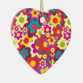 Blume Power 60er-Hippy Keramik Ornament (Rechts)