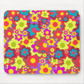 Blume Power 60er-Hippy Mousepad (Vorne)
