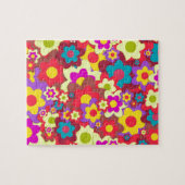 Blume Power 60er-Hippy Puzzle (Horizontal)