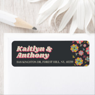 Blume Power 70er Retro Groovy Hochzeit