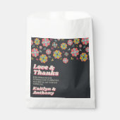 Blume Power 70er Retro Groovy Hochzeit Geschenktütchen (Vorderseite)