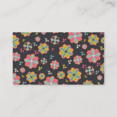 Blume Power 70er Retro Groovy Hochzeit Platzkarte (Rückseite)