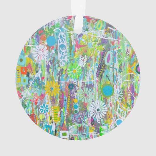 Blume Power Akrylorische Ornamente (Rückseite)