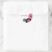 Blume Power Anpassbare Aufkleber (Tasche)