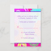 Blume-Power-Antwortkarte Einladung (Rückseite)