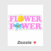 Blume Power Aufkleber (Blatt)