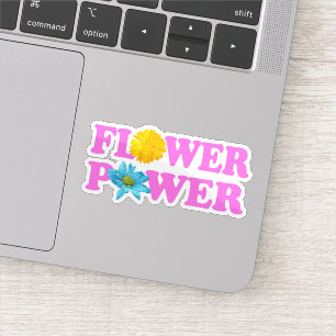 Blume Power Aufkleber