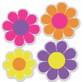Blume Power Aufkleber (Vorderseite)
