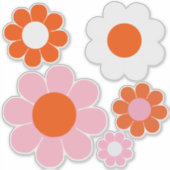 Blume Power Aufkleber (Vorderseite)