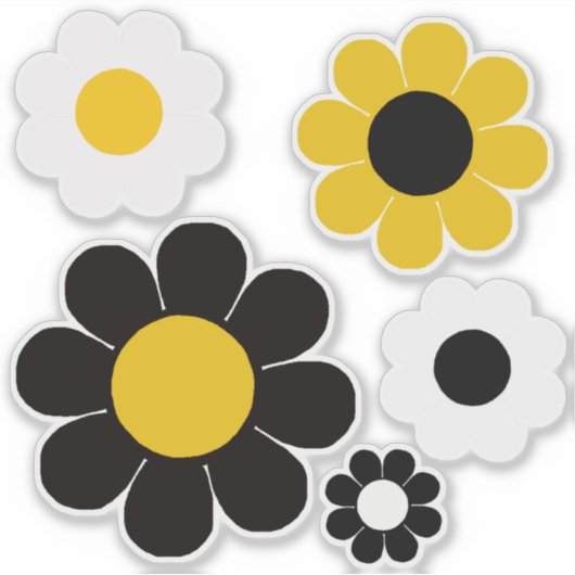 Blume Power Aufkleber (Vorderseite)