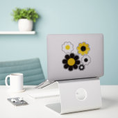 Blume Power Aufkleber (Laptop auf Schreibtisch)