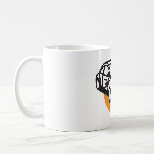 Blume Power Auto Niedlich Hippie Style Kaffeetasse (Links)