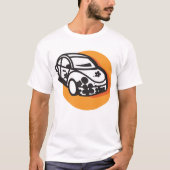 Blume Power Auto Niedlich Hippie Style T-Shirt (Vorderseite)