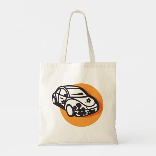 Blume Power Auto Niedlich Hippie Style Tragetasche (Rückseite)