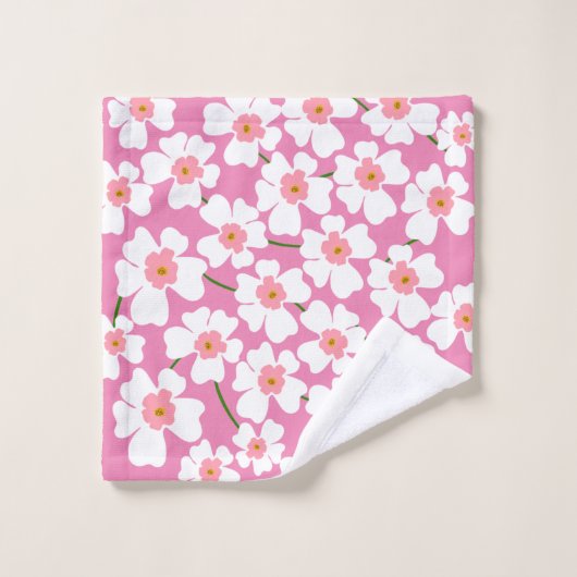 Blume Power Badhandtuch Set (Waschlappen)