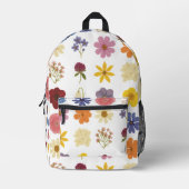 Blume Power Bedruckter Rucksack (Vorderseite)