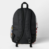 Blume Power Bedruckter Rucksack (Rückseite)