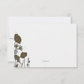 Blume Power Beileid Vielen Dank Karte (Rückseite)