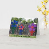 BLUME POWER BIRTHDAY WISHES KARTE (Gelbe Blume)