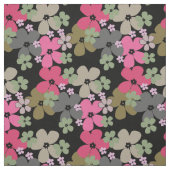 Blume Power Black Stoff (Muster)