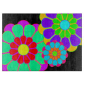 Blume Power Bloom I II III Schneidebrett (Vorderseite)