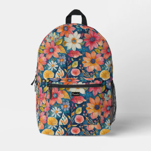 Blume Power Bloomin Bedruckter Rucksack