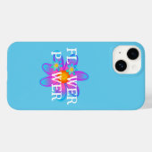 Blume Power Blue Case-Mate iPhone Fall Hülle (Rückseite (Horizontal))