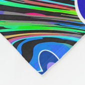 Blume Power blüht nahtlos Muster 3 Fleecedecke (Ecke)