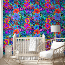 Blume Power blüht nahtlos Muster 3