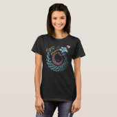 Blume Power Blume und Spirale T-Shirt (Vorne ganz)