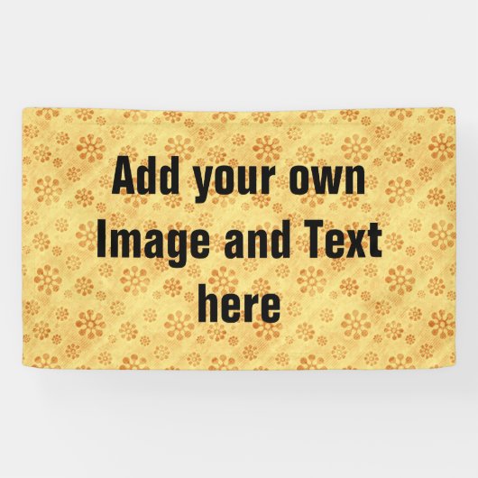 Blume Power Blüten gelb + Ihre Ideen Banner (Horizontal)